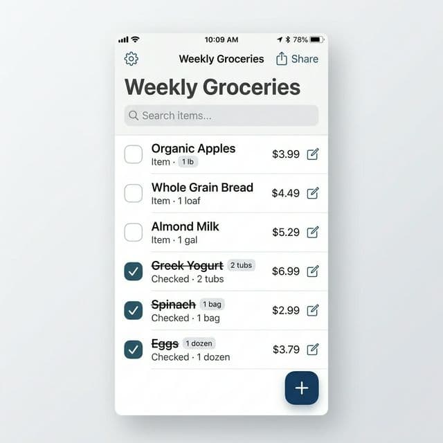 Multi-device list synchronization